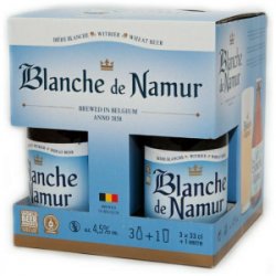 Du Bocq Zestaw Blanche de Namur (3 x 330 ml + POKAL) Witbier  Belgia - Sklep Impuls