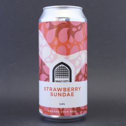 Vault City - Strawberry Sundae - 5% (440ml) - Ghost Whale