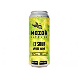 Mazák - 13°White Wine Sour - 0,5l plech 5,5% alk. - Beer Butik