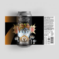 Moersleutel - Gluttony - 14% Bourbon, Scotch, Port, Madeira Wine & Rum BA 7th Birthday Imperial Coconut Stout - 440ml Can - The Triangle