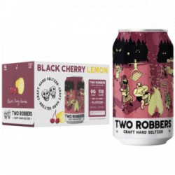 Two Robbers Black Cherry Lemon Hard Seltzer 2412 oz cans - Beverages2u