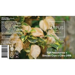 Ārpus Brewing Co. TDH Peacharine X Symcoe Cryo X Citra DIPA