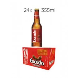 Caja 24 Cervezas Escudo Lager Chilena de 355ml. - Vinopremier