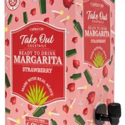 Capriccio Take Out Cocktails Strawberry Margarita Ready-to-Drink 3L Bag-In-A-Box - Beverages2u