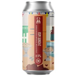 Brew York x NerdBrewing Collab Show-Stopper Series Rum Sundae Rum & Raisin Imperial Milk Stout 440ml (12%) - Indiebeer