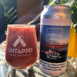 Ārpus Brewing Co. Ārpus X Xul Beer Co Strawberry X Red Currant X Coconut X Pineapple X Lemon Smoothie Sour Ale