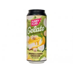 Funky Fluid Gelato: Banana & Guava Cheesecake Funky Fluid Gelato: Banana & Guava Cheesecake