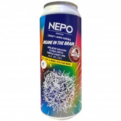 NEPO - INSANE IN THE BRAIN- TRIPLE HAZY IPA - 44CL - Mas Que Cervezas