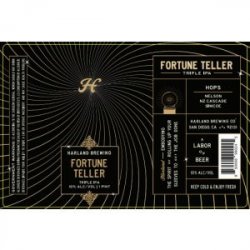 Harland Fortune Teller Triple IPA 16oz can - Bine & Vine