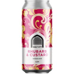 Vault City Rhubarb & Custard Session Sour 440ml (4.2%) - Indiebeer