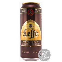 Bia Leffe Nâu 6,5% – Lon 500ml – Thùng 24 Lon - First Beer – Bia Nhập Khẩu Giá Sỉ