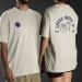 Lakes Brew Co Oversized T-shirt  Natural Raw with India Grey Ink 