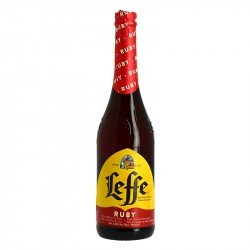 Bière belge rouge d'abbaye Leffe Ruby 75 cl - Calais Vins