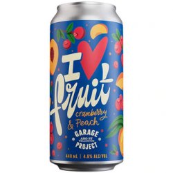 Garage Project I Heart Fruit Cranberry & Peach Sour 440ml - The Beer Cellar