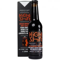 HORIZONT Brewing Night Shift Vintage 2024 - Russian Imperial Stout Aged In Pedro Ximénez Sherry & Rum Barrels W. Orange & Chocolate
