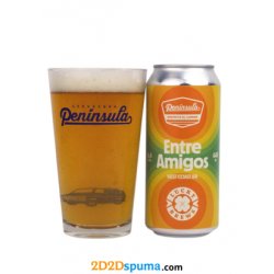 Península & Lucky Brews  Entre amigos 44cl - 2D2Dspuma