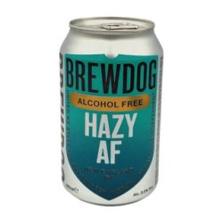 Brewdog Hazy AF Non Alcoholic New England IPA 330ml - The Beer Cellar