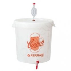 Cubo de fermentación 30L con tapa + grifo + valvula ferrari-coopers - El Secreto de la Cerveza