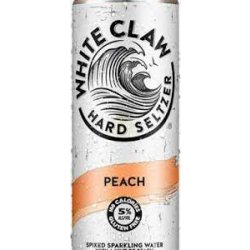 White Claw Peach Hard Seltzer 6 pack12 oz cans - Beverages2u