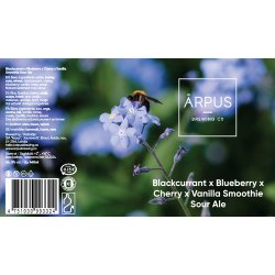 Ārpus Blackcurrant x Blueberry x Cherry x Vanilla Smoothie Sour Ale - Ārpus Brewing