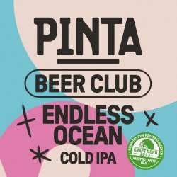 PINTA Beer Club 4: Endless Ocean Cold IPA 500ml - Funky Fluid