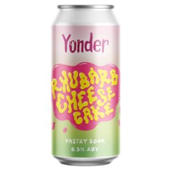 Yonder Rhubarb Cheesecake Pastry Sour 440ml (6.5%) - Indiebeer