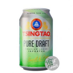 Bia Tsingtao Pure Draft 4.3% – Lon 300ml – Thùng 24 Lon - First Beer – Bia Nhập Khẩu Giá Sỉ