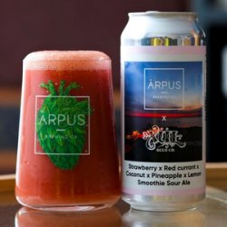 Ārpus Brewing Co. Ārpus X Xul Beer Co Strawberry X Red Currant X Coconut X Pineapple X Lemon Smoothie Sour Ale