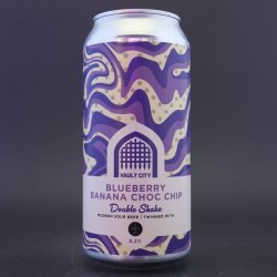 Vault City  Elm Eleven - Blueberry Banana Choc Chip Double Shake - 8.2% (440ml) - Ghost Whale