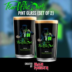 FEAR OF THE DARK BEER GLASS (set of 2) - Iron Maiden Beer