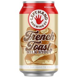 Left Hand Brewing French Toast Milk Stout 6 pack 12 oz. Can - Petite Cellars