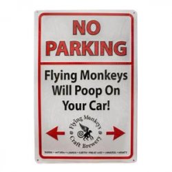 Insegna Flying Monkeys in Metallo - 1001Birre