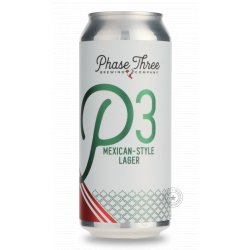 Phase Three P3 Mexican Lager - Beer Republic