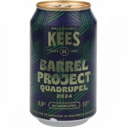 Kees Barrel Project Quadrupel 2024 Bourbon Barrel Aged - Drankgigant.nl