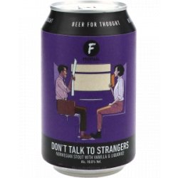 Frontaal Dont talk To Strangers Norwegian Stout - Drankgigant.nl