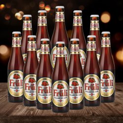 Fruli Strawberry Fruit Flavoured Red Belgian Beer 330ml Bottles – 4.1% ABV (12 Pack) - Beerhunter