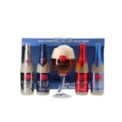 Coffret Delirium - Discover selection - 4 bières et 1 verre - La Compagnie des Bonnes Bouteilles