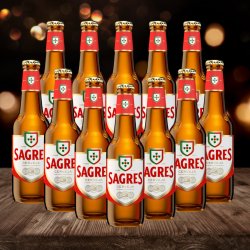 Sagres Cerveja Portuguese Lager 330ml Bottles - 5.1% ABV (12 Pack) - Beerhunter