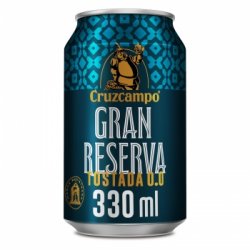 Cerveza tostada Cruzcampo 0.0 alcohol gran reserva lata 33 cl. - Carrefour España