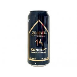 Zichovec - 14°Koncept India Black Saison 0,5l can 6% alc. - Beer Butik