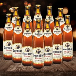 Benediktiner German Weissbier Wheat Beer 500ml Bottle - 5.4% ABV (12 Pack) - Beerhunter