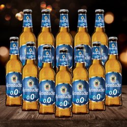 Krombacher Pils Alkoholfrei German Lager 330ml Bottles (12 Pack) - 0.0% ABV - Beerhunter