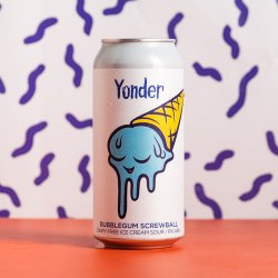 Yonder  Bubblegum Screwball  Dairy-Freen Ice Cream Sour  6.0% 440ml Can - All Good Beer