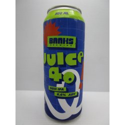 Banks - Juice 40 DDH IPA 6.6% 500ml - Grape & Grain