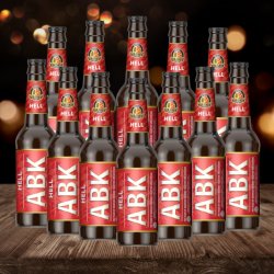 ABK Hells German Lager 330ml Bottles (12 Pack) - 5.0% ABV - Beerhunter