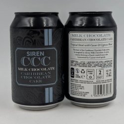 Siren Craft Brew Milk Chocolate Caribbean Chocolate Cake