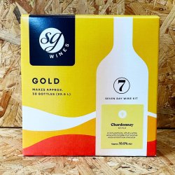 SG Wines (Solomon Grundy) Gold - Chardonnay - 7 Day White Wine Kit - 30 Bottle - Brewbitz Homebrew Shop