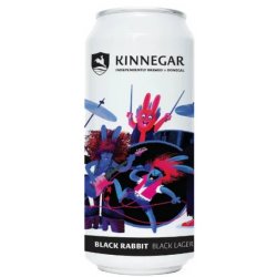 Kinnegar- Black Rabbit Lager 4.5% ABV 440ml Can - Martins Off Licence