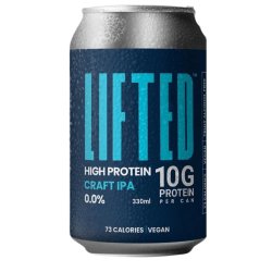 LIFTED  High Protein IPA,  10g Of Protein, 330ml - The Alcohol Free Co