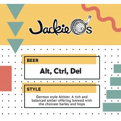 Jackie O’s Alt, Ctrl, Del Crowler - Jackie O’s Brewery